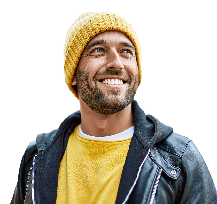 Patient smiling after Invisalign treatment